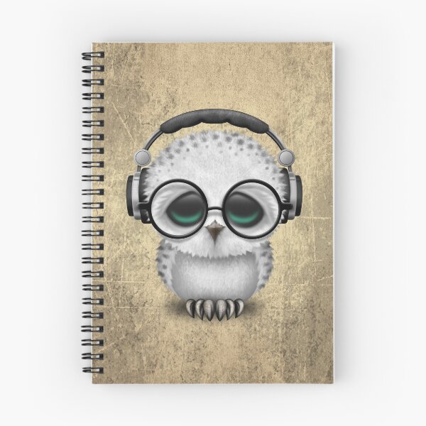 Item preview, Cute Baby Owl Dj Wearing Headphones designed and sold by JeffBartels.