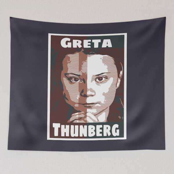 Aperçu de l'œuvre Pour Homme Femme Greta Thunberg Retro Wave créée et vendue par Larryantrinh.