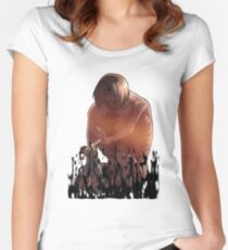 Shingeki punch Women's Fitted Scoop T-Shirt