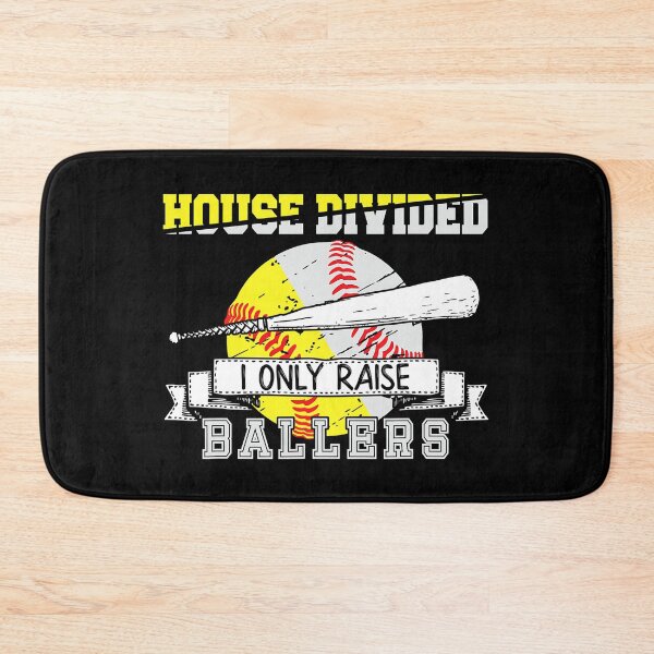 Item preview, House Divided I Only Raise Ballers Funny Baseball Softball Divided House Ball Mom designed and sold by MichelSorour.