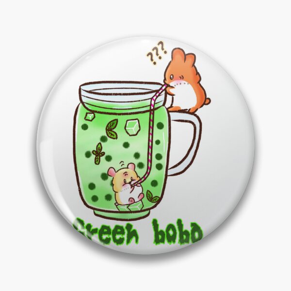 Item preview, Hamster | Hamster Lover - Green boba designed and sold by FennyWijayaMomo.