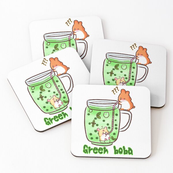 Item preview, Hamster | Hamster Lover - Green boba designed and sold by FennyWijayaMomo.