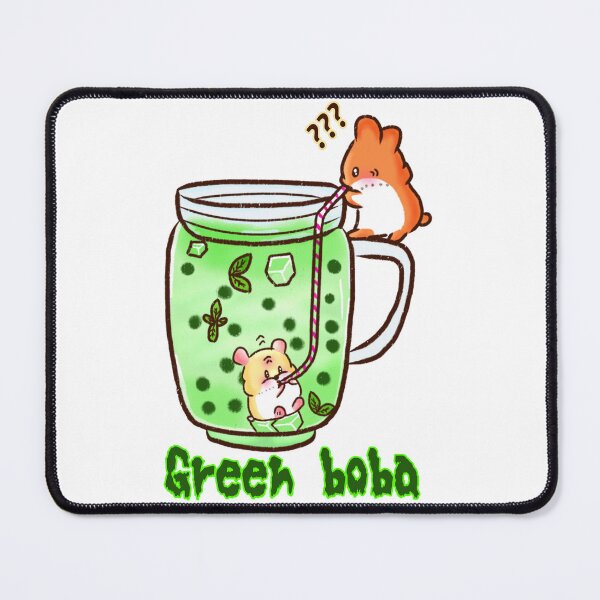 Item preview, Hamster | Hamster Lover - Green boba designed and sold by FennyWijayaMomo.