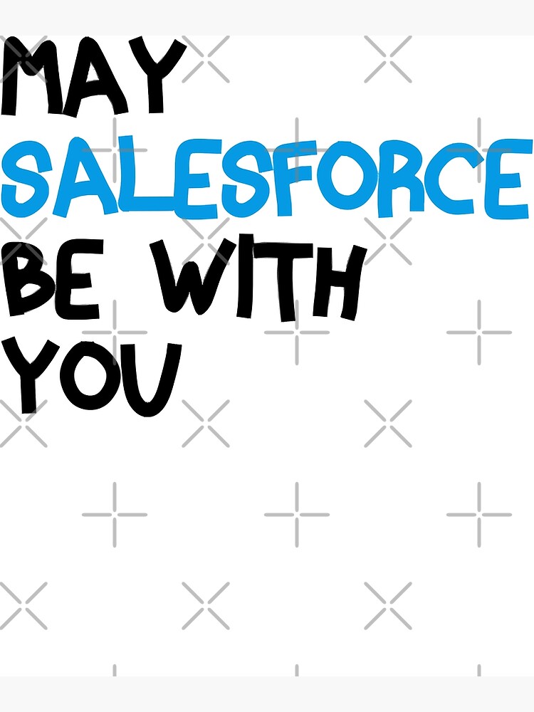 "Funny Salesforce Typography Trailblazer Design Best Men" Poster for
