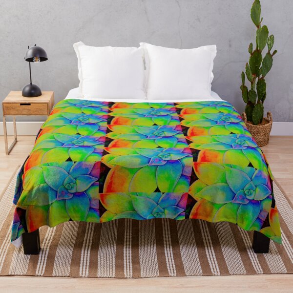 Item preview, Fluorescent Rainbow Succulent No. 00 designed and sold by ToriSolomonArt.