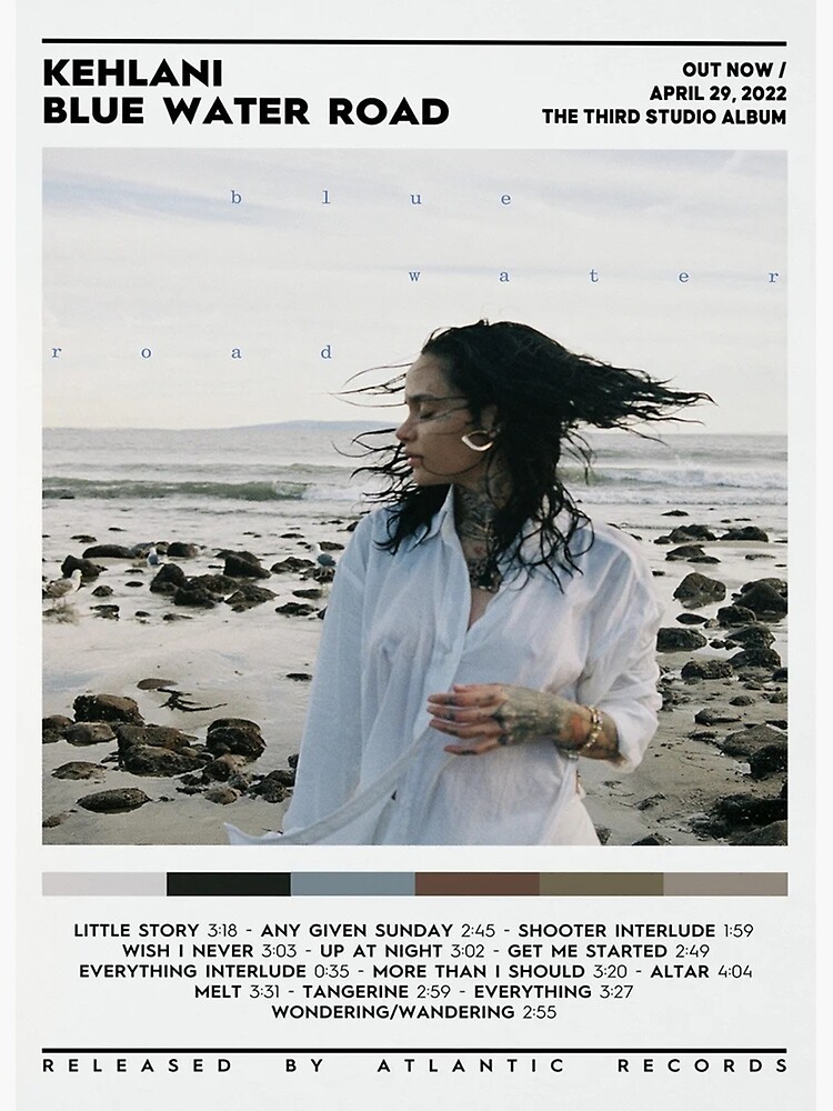 "Minimalist Blue Water Road Album Poster" Poster for Sale by doparts75