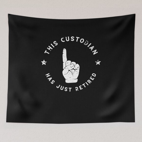 Item preview, Custodian retirement school janitor men women Retro Vintage designed and sold by Jeangel97.