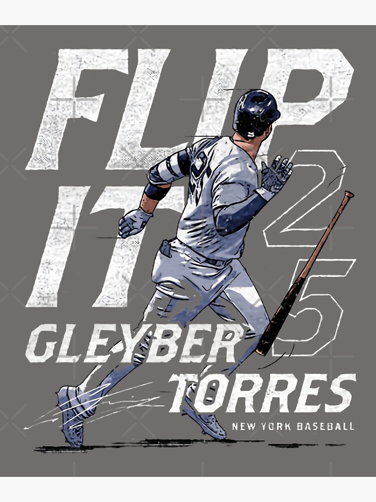 Gleyber Torres Bat Flip WHT