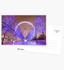 London Christmas Eye Postcards
