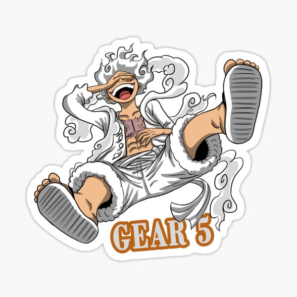 One piece luffy gear 5 Sticker by Soulzodiac