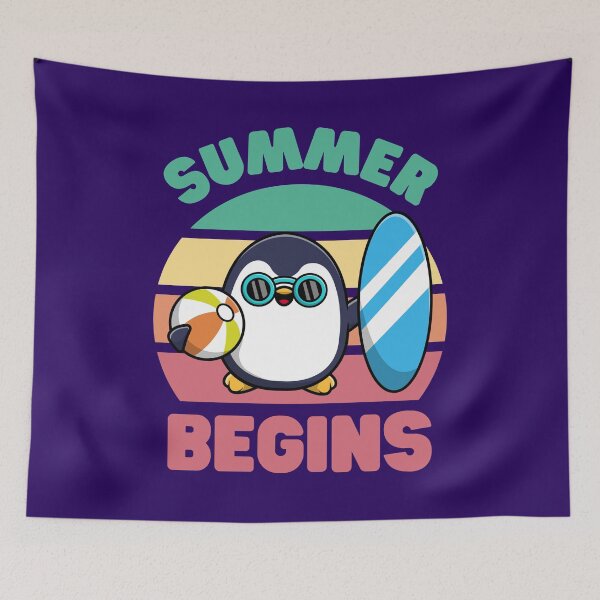 Item preview, Summer Begins: Penguin Loves Summer  designed and sold by Keep Smiling.