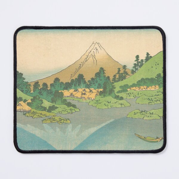 Item preview, Mount Fuji reflects in Lake Kawaguchi, seen from the Misaka Pass in Kai Province by Katsushika Hokusai designed and sold by FineJapan.