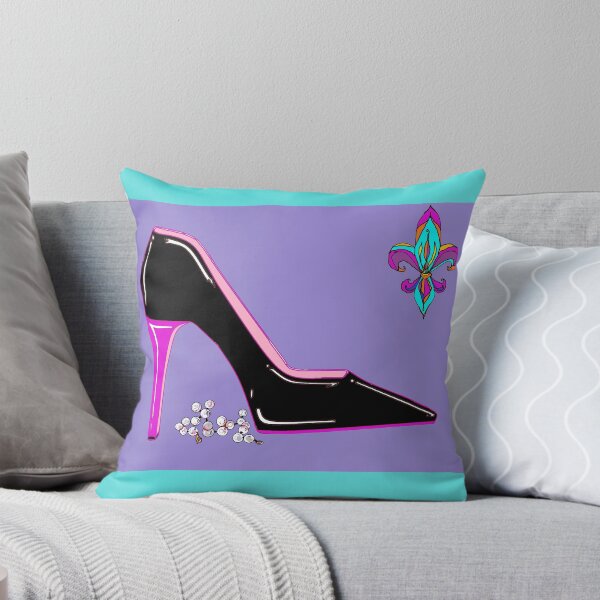 Item preview, Stiletto with Pink Heel and Lavender Background designed and sold by judy snyder.