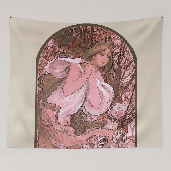 Item preview, The Seasons Painting  by Alphonse Maria Mucha- Art Nouveau  designed and sold by Tamas Das.