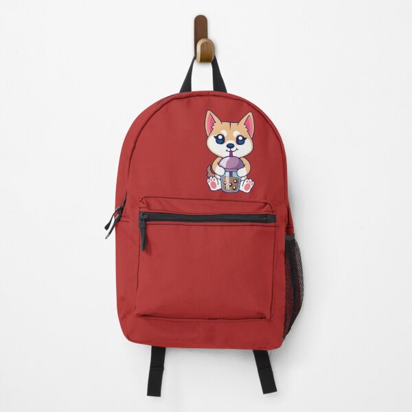 Item preview, dog drinking boba tea, shiba inu designed and sold by THROUGH-LIFE.