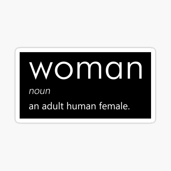 woman-definition-white-sticker-for-sale-by-designite-redbubble