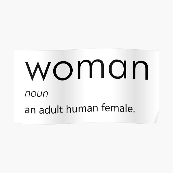 "Woman (Definition)" Poster for Sale by designite Redbubble