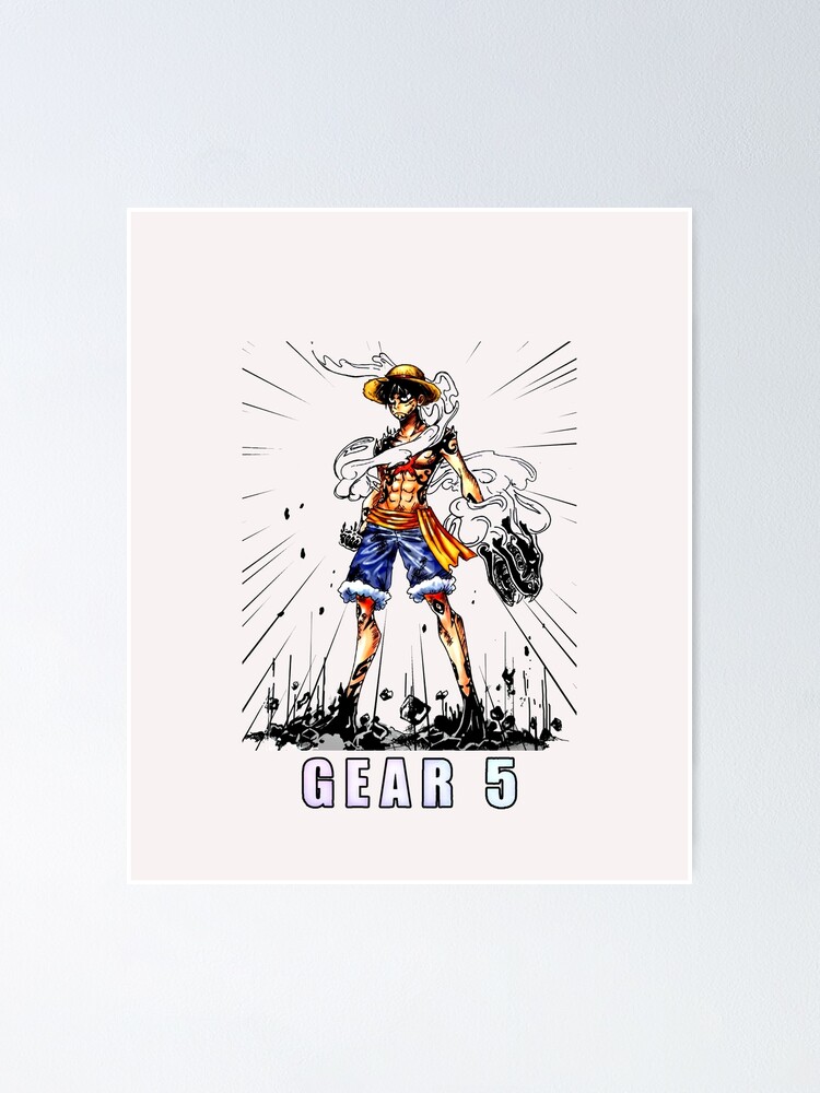 Anime One Piece Monkey D Luffy Gear 5 One Piece Poster