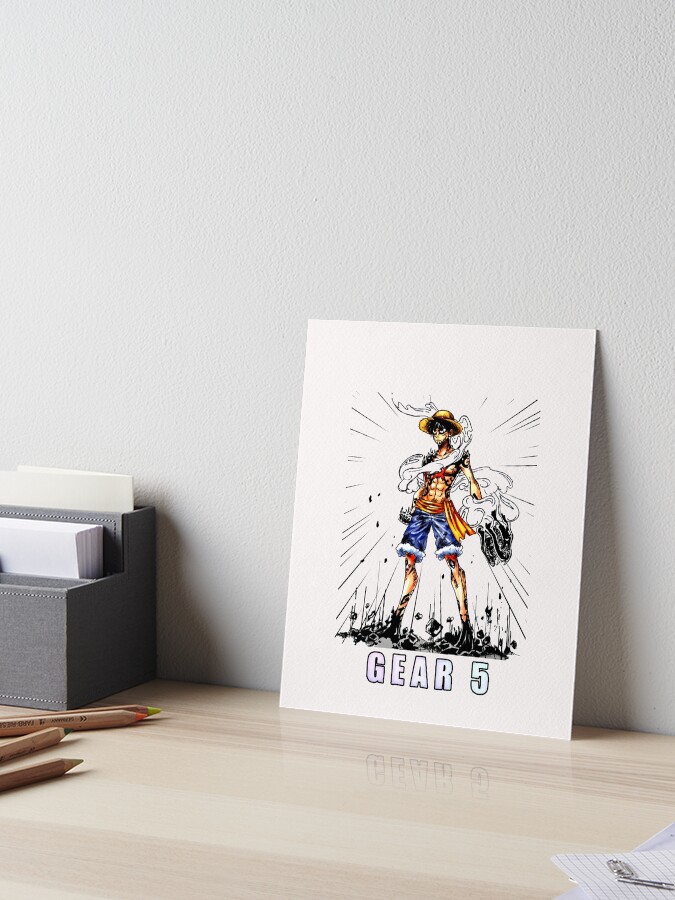 Anime Monkey D Luffy Gear 5 Art Board Print for Sale by Bims13