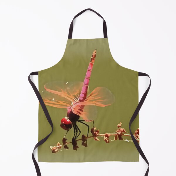 Item preview, Bright Red Violet Dropwing Isolated On Green Acrylic Painting designed and sold by taiche.