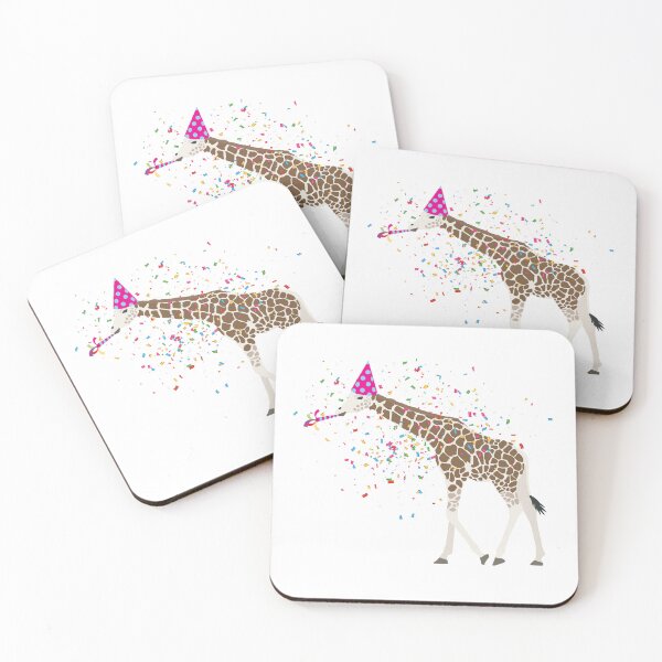 Item preview, Giraffe Partying Safari Animals Having a Party designed and sold by idovedesign.