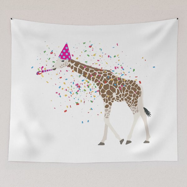 Item preview, Giraffe Partying Safari Animals Having a Party designed and sold by idovedesign.