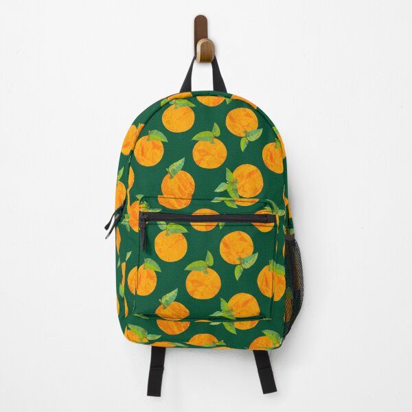 Item preview, Marbled Oranges on Dark Forest Green (pattern) designed and sold by PaisleyMcNoodle.