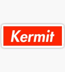 Kermit as Supreme Logo Sticker