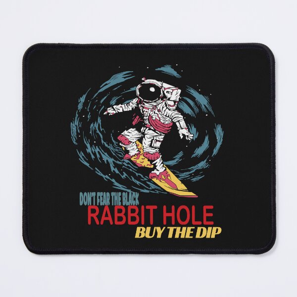 Item preview,  Surfing Astronaut in outer space  - Rabbit Hole Investor - Buy the Dip designed and sold by BearMrktGenius.