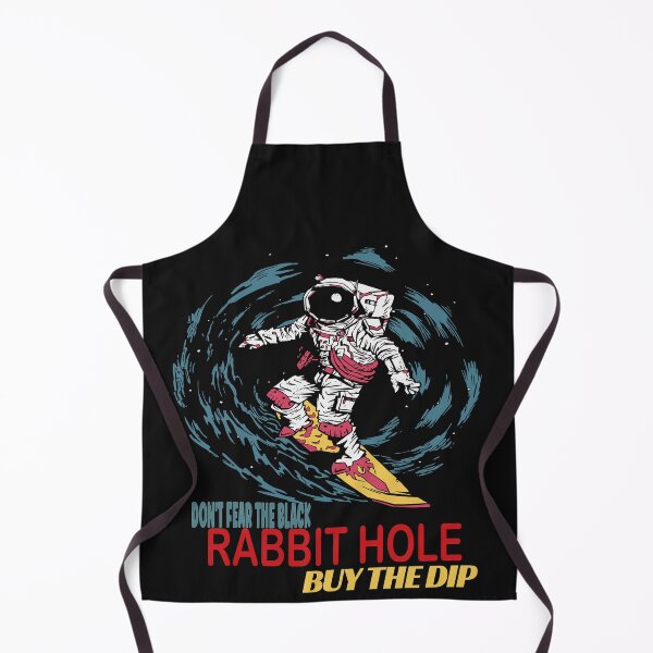Item preview, Surfing Astronaut in outer space - Rabbit Hole Investor - Buy the Dip designed and sold by BearMrktGenius.