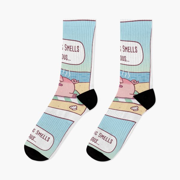 Item preview, Pig Gets Sunburned At Beach, Something Smells Delicious Funny designed and sold by rustydoodle.
