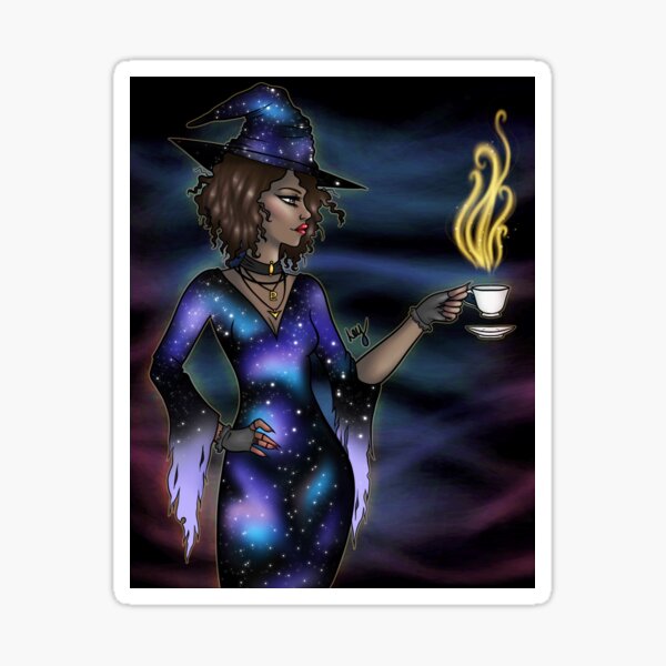 Galaxy Witch Sticker