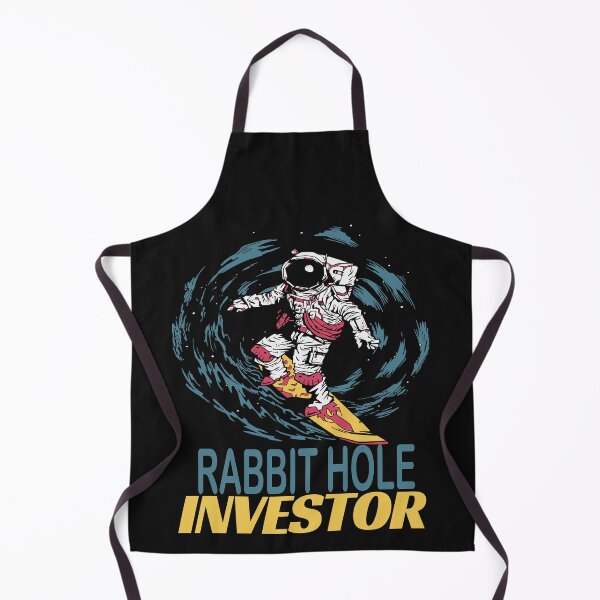Item preview, Surfing Astronaut in outer space - Rabbit Hole Investor - Too the Moon designed and sold by BearMrktGenius.