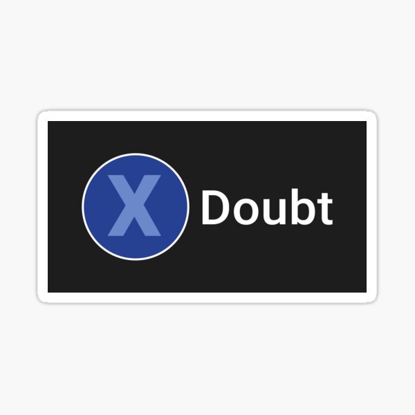 Press X To Doubt Meme Sticker For Sale By Rzera Redbubble 5027