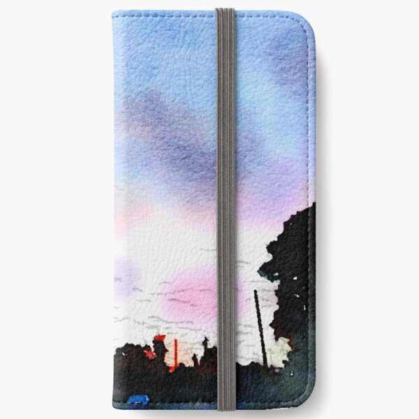Watercolor Sunset iPhone Wallet
