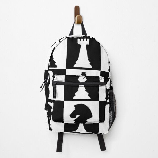 Item preview, Black and white Chess board pattern with Pieces designed and sold by Epic Wear Store.