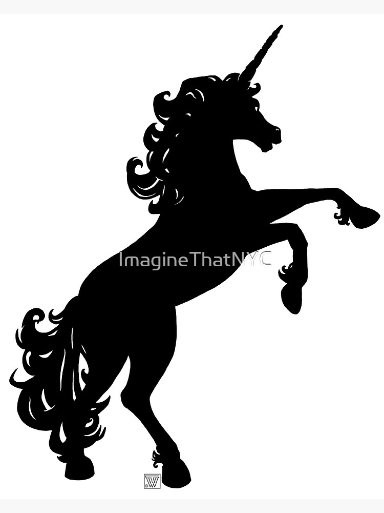 Download "Unicorn Silhouette" Art Print by ImagineThatNYC | Redbubble