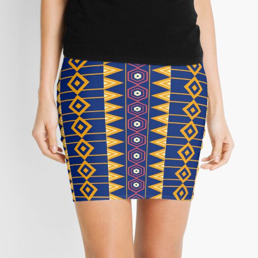 Pencil skirt with ethnic motifs by jupecrayon - Short skirts and mini s -  Afrikrea