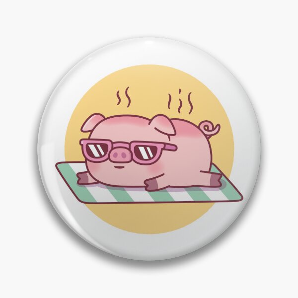 Item preview, Cute Piggy With Sunglasses Gets Sunburned designed and sold by rustydoodle.