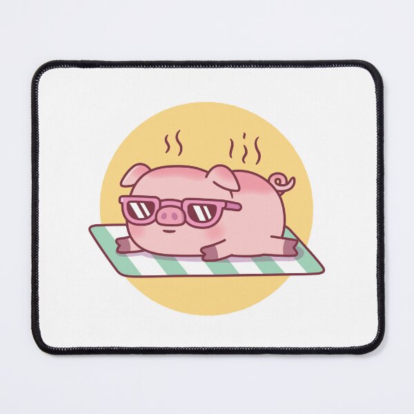 Item preview, Cute Piggy With Sunglasses Gets Sunburned designed and sold by rustydoodle.