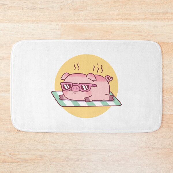 Item preview, Cute Piggy With Sunglasses Gets Sunburned designed and sold by rustydoodle.