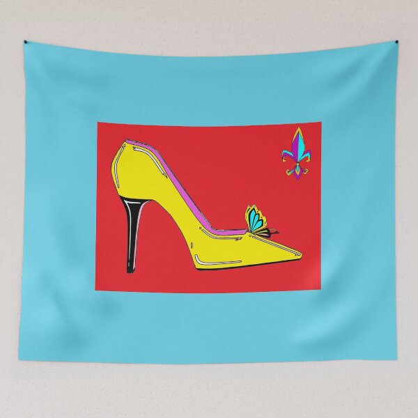 Item preview, Yellow Stilettos with Butterfly designed and sold by judy snyder.