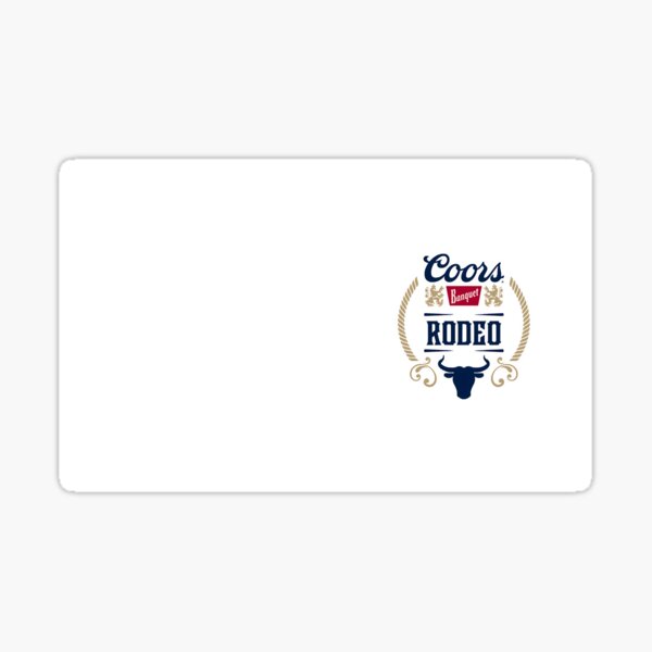 "Coors Banquet Rodeo Logo Distressed" Sticker for Sale by sarffixwan