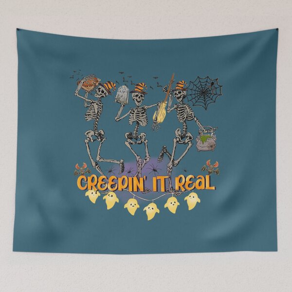 Item preview, Creepin It Real Dancing Skeletons Ghost Challenge Halloween designed and sold by ThuyNhan.