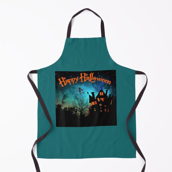 Item preview, Creepy Halloween House With A Witch Flying designed and sold by ThuyNhan.
