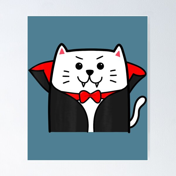 Item preview, Cute Cat Halloween Vampire Dracula Costume Kitty designed and sold by ThuyNhan.