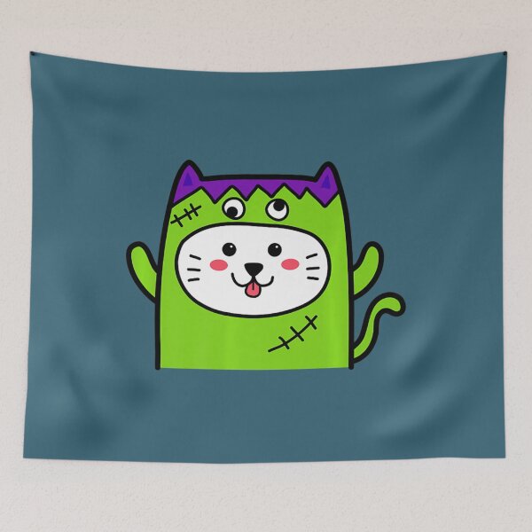 Item preview, Cute Cat In Monster Kawaii Halloween Costume Kitty designed and sold by ThuyNhan.