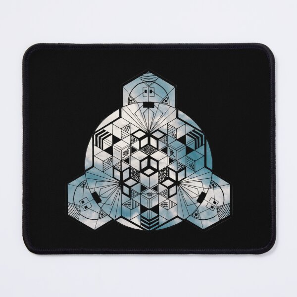 Item preview, Cloudy Cube Mandala 180° Resized designed and sold by createVisions.