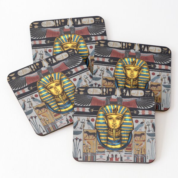 Item preview, Ancient Egyptian Relief and Pharaoh Tutankhamon designed and sold by ArtOfStars.