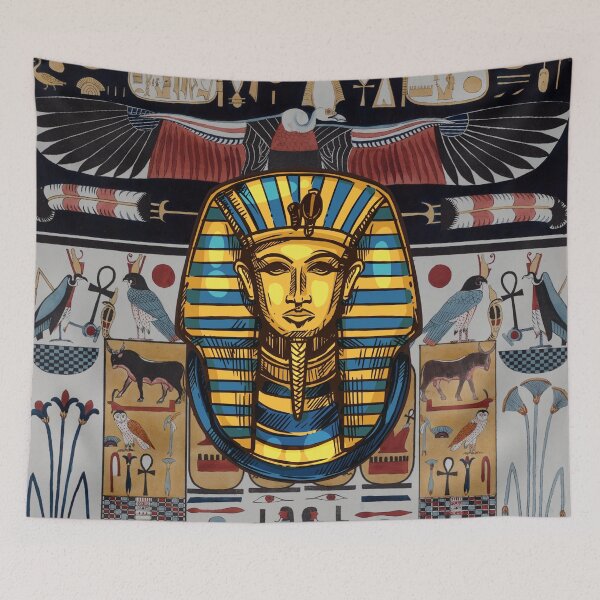 Item preview, Ancient Egyptian Relief and Pharaoh Tutankhamon designed and sold by ArtOfStars.